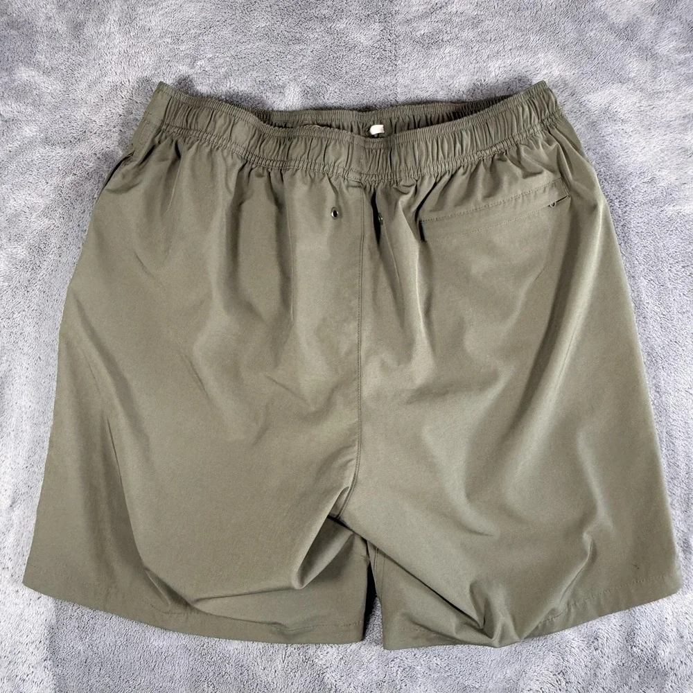 Calvin Klein Swim Shorts Mens Size XL Green Repreve Stretch Lined Trunks